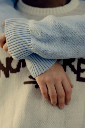 Nowhere baby blue sweater from NWHR