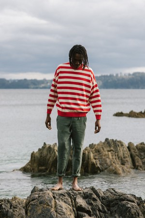 Red stripes sweater from NWHR