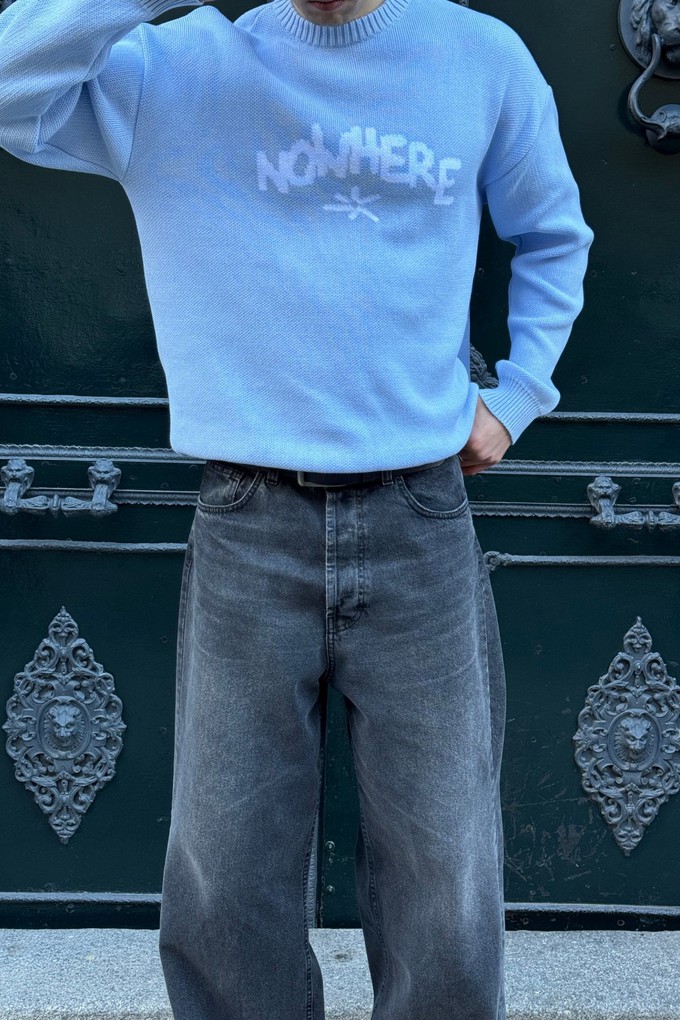 Nowhere baby blue sweater from NWHR