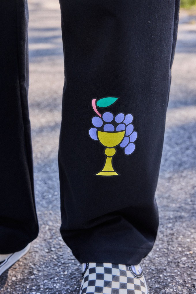 Black overskirt trousers from NWHR