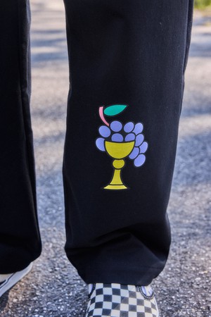 Black overskirt trousers from NWHR