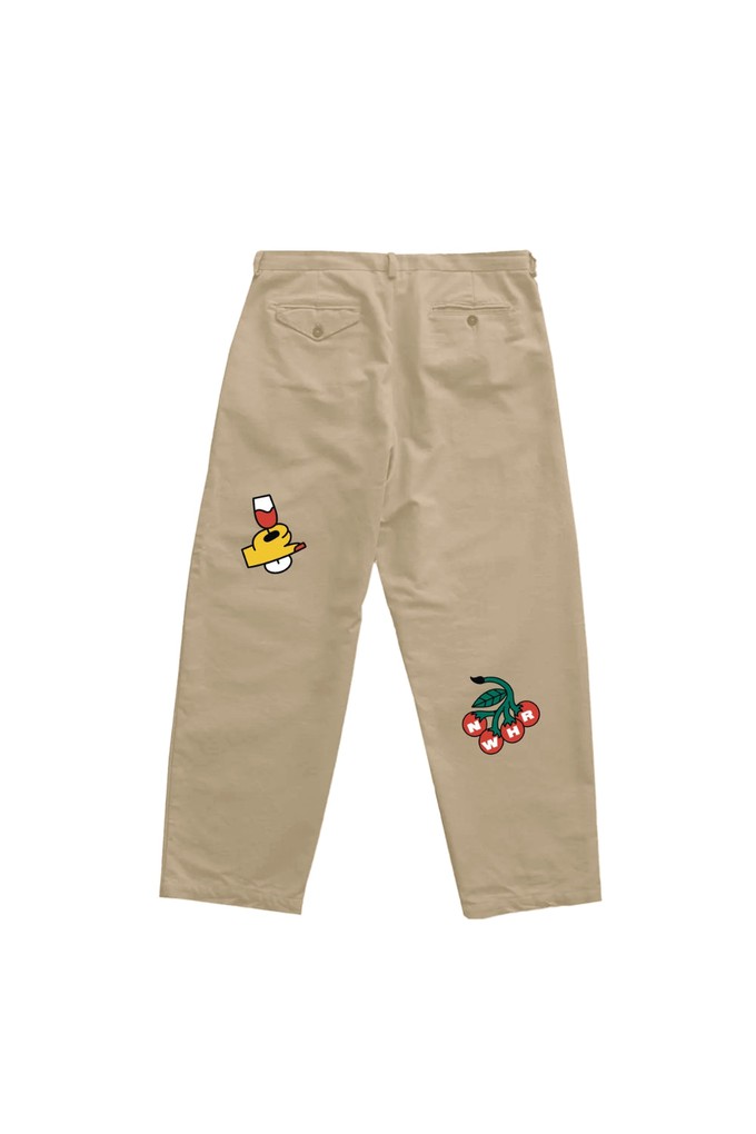 Beige over-the-knee pants from NWHR