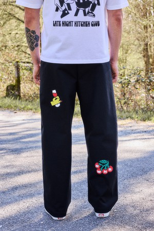 Black overskirt trousers from NWHR