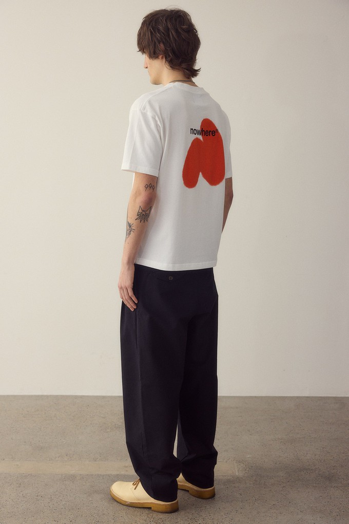 Nowhere spray red t-shirt from NWHR