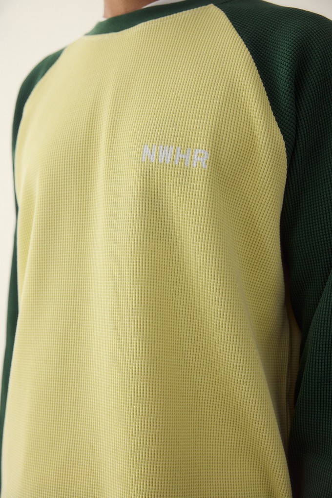 Crewneck Green Waffle from NWHR