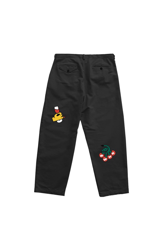 Black overskirt trousers from NWHR