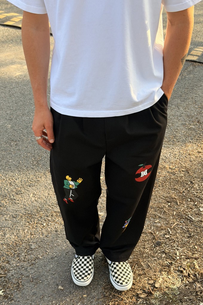Black overskirt trousers from NWHR