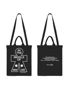 Tote bag In the middle black via NWHR