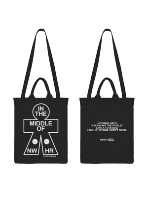 Tote bag In the middle black from NWHR