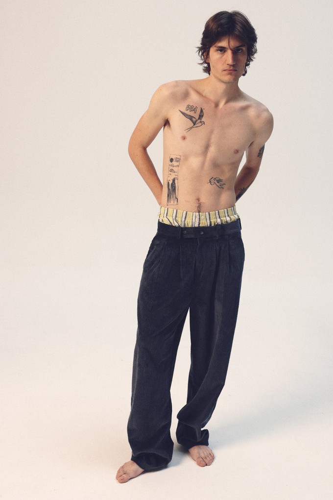 Blue Corduroy Trousers from NWHR