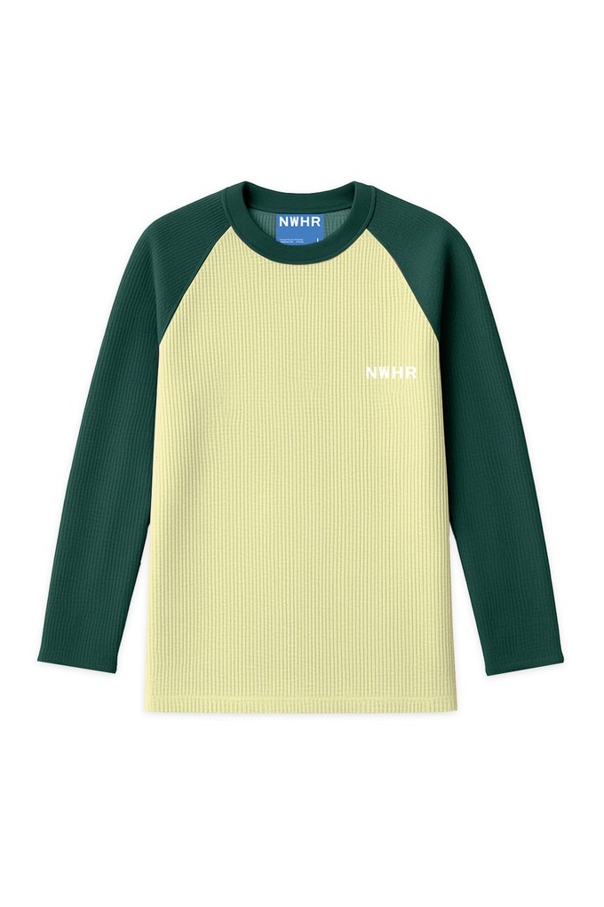 Crewneck Green Waffle from NWHR