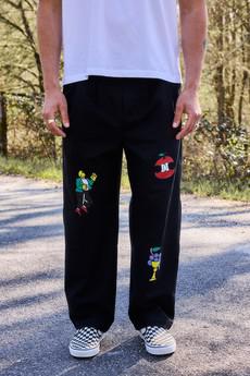 Black overskirt trousers via NWHR