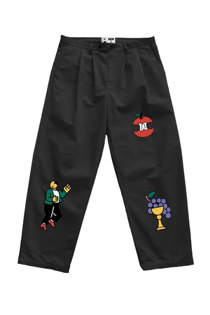 Black overskirt trousers from NWHR
