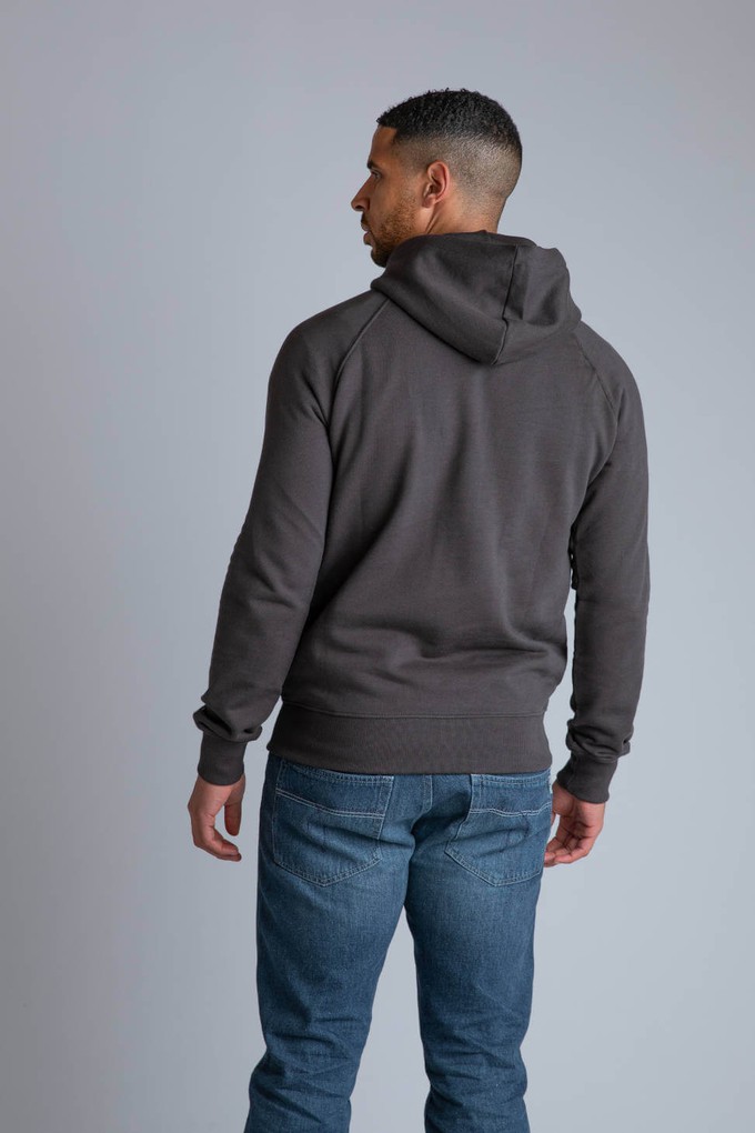 Ash Black Organic Cotton Hoodie from Of The Oceans