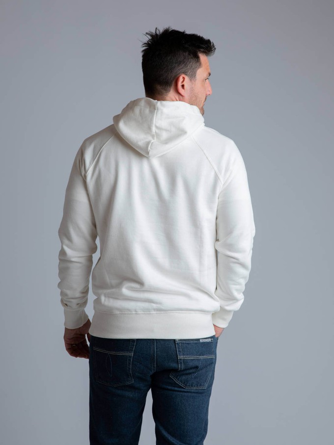 Misty White Organic Cotton Hoodie from Of The Oceans