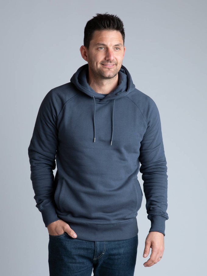Atlantic Blue Organic Cotton Hoodie from Of The Oceans