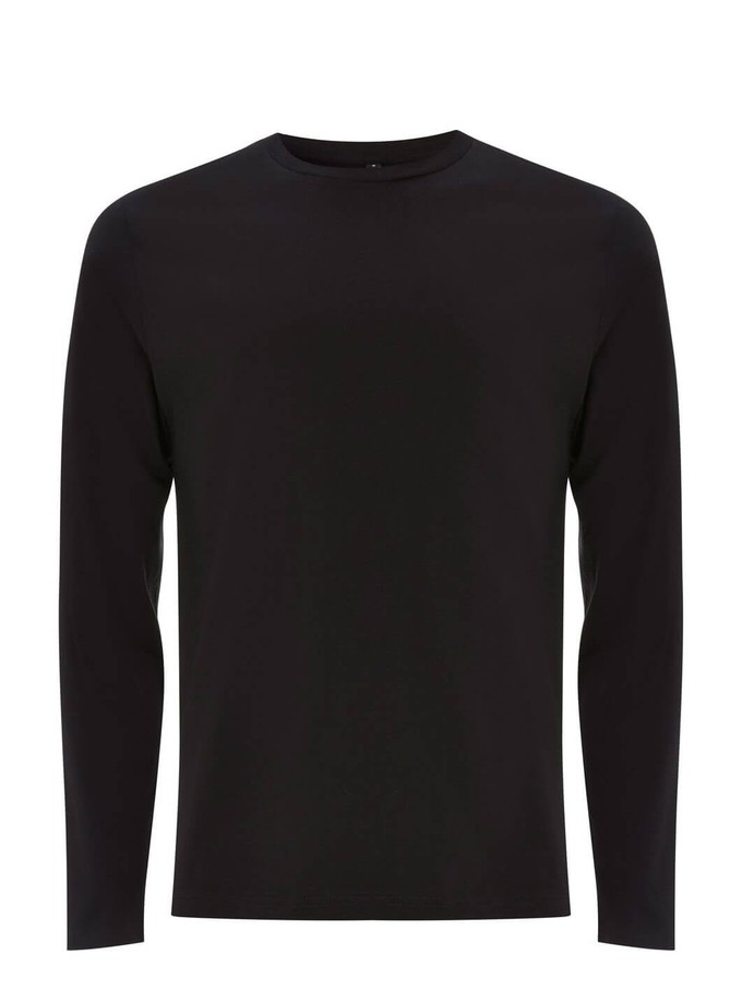 Organic Cotton Long Sleeve Top (Black) from Of The Oceans