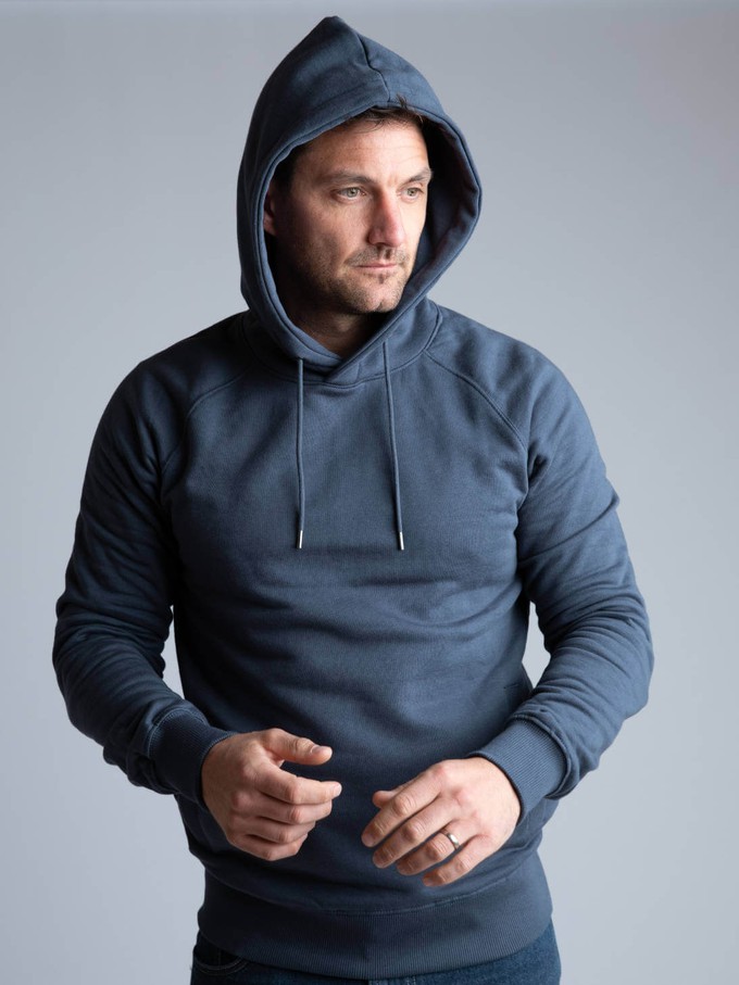 Atlantic Blue Organic Cotton Hoodie from Of The Oceans