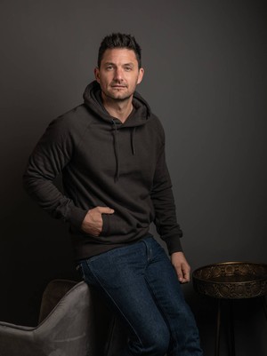 Ash Black Organic Cotton Hoodie from Of The Oceans