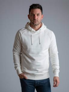 Misty White Organic Cotton Hoodie via Of The Oceans