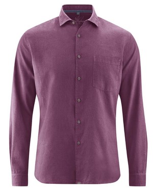 The Classic Cut Shirt in Hemp (Purple Anemone) from Of The Oceans