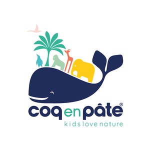 COQ EN PATE Romper van biokatoen met wilde hond from Olifant en Muis