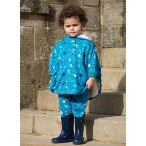 PICCALILLY Poncho van biokatoen met ruimteprint from Olifant en Muis