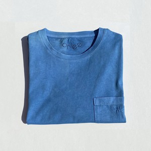 Limited Batch Indigo Cotton Pocket T-Shirt from ONE Essentials