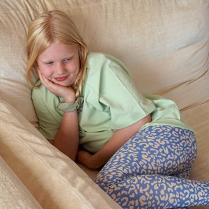 Play-All-Day Leggings Printed I Sky Blue from Orbasics