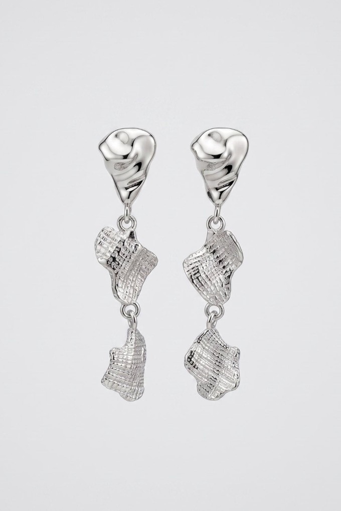Sculpted Gilded Drop Earrings from organsk