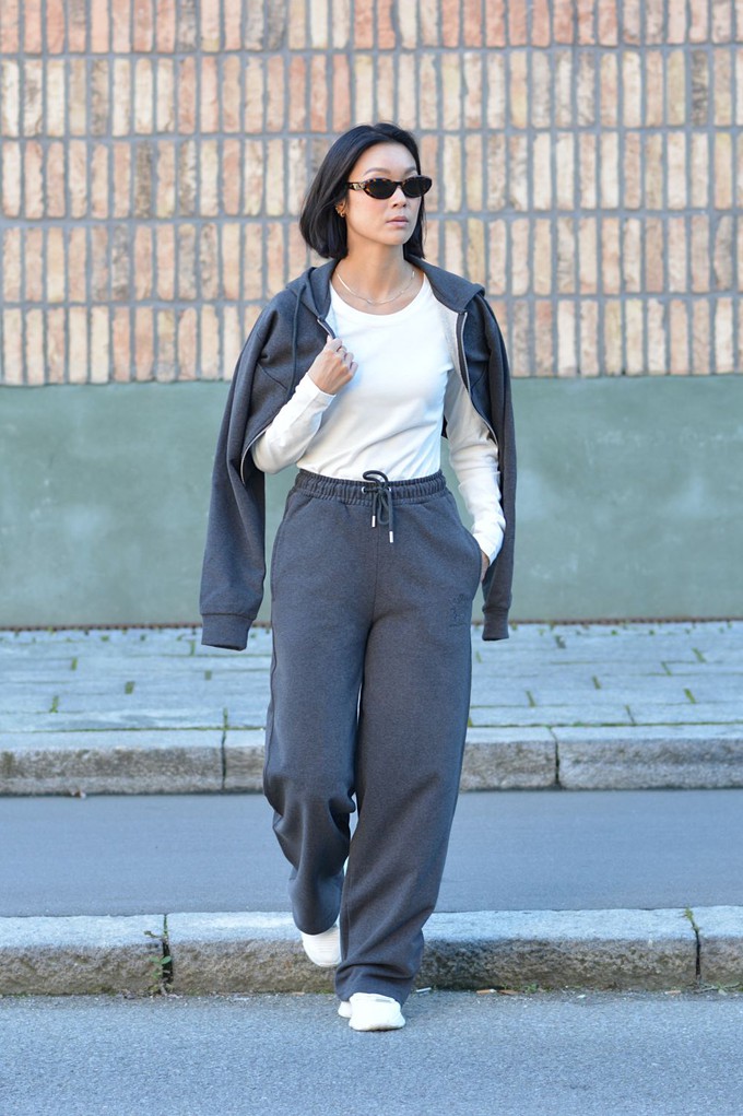 The Organic Straight-Leg Sweatpants - Green from organsk