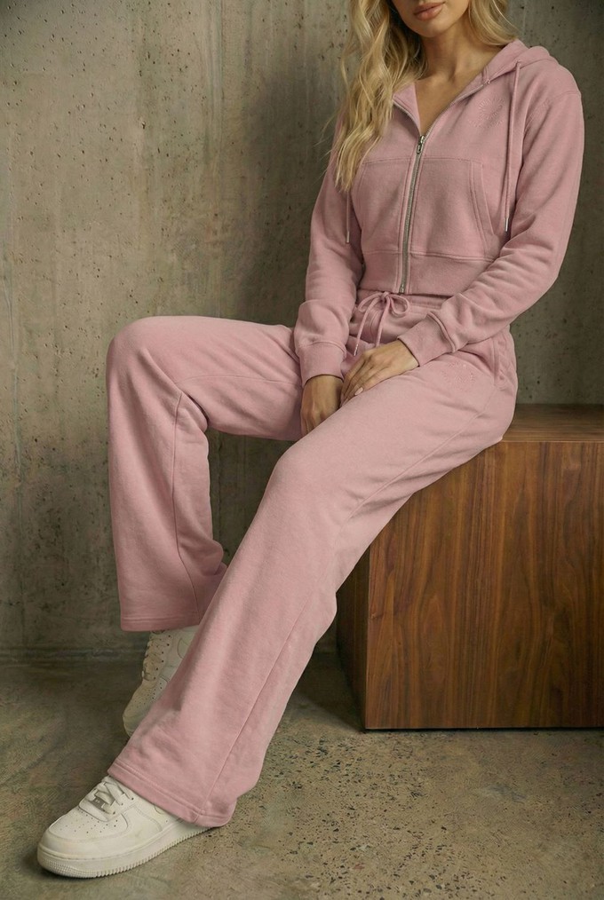 The Organic Straight-Leg Sweatpants - Pink from organsk