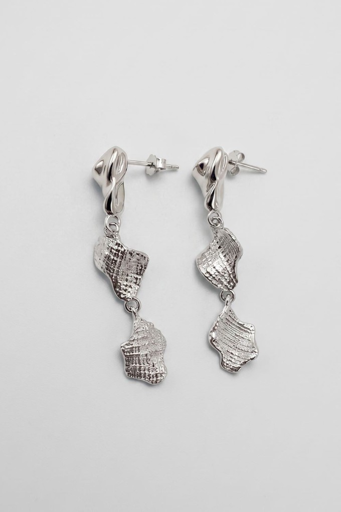 Sculpted Gilded Drop Earrings from organsk