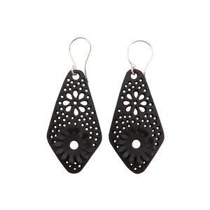Diamond Recycled Rubber Earrings from Paguro Upcycle
