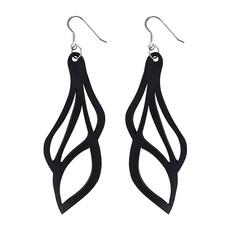 Vine Lightweight Inner Tube Earrings via Paguro Upcycle