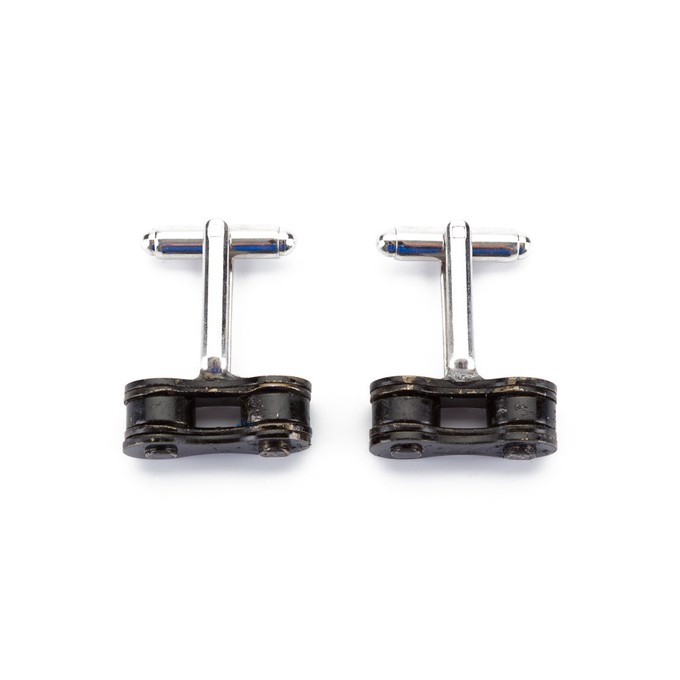 Paguro Upcycle Recycled Bicycle Chain Cufflinks Eco Gift from Paguro Upcycle