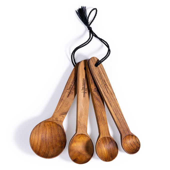 Be Home Teak Measuring Spoon Set