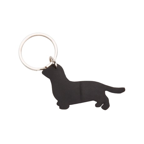 Dackel Recycled Rubber Sausage Dog Keyring from Paguro Upcycle
