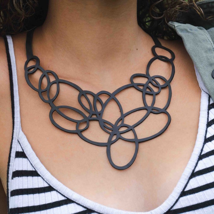 Infinity Upcycled Inner Tube Necklace from Paguro Upcycle