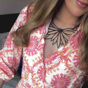 Lotus Recycled Rubber Statement Necklace from Paguro Upcycle