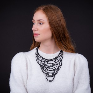 Kale Statement Circular Necklace from Paguro Upcycle