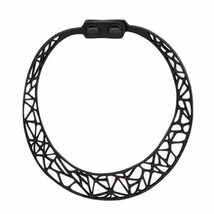 Ella Geometric Recycled Rubber Necklace from Paguro Upcycle