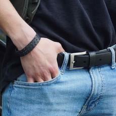 Triplet Unisex Upcycled Inner Tube Bracelet Eco-Friendly via Paguro Upcycle