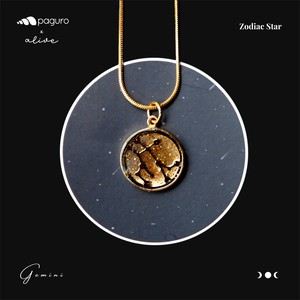 Gemini Zodiac Sign Sustainable Necklace from Paguro Upcycle