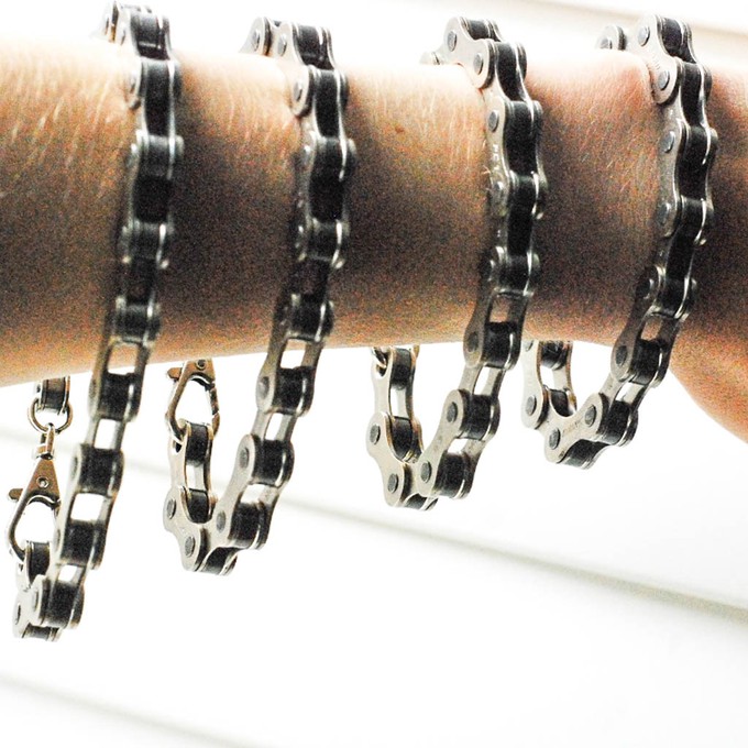 Recycled Bike Chain Bracelet from Paguro Upcycle