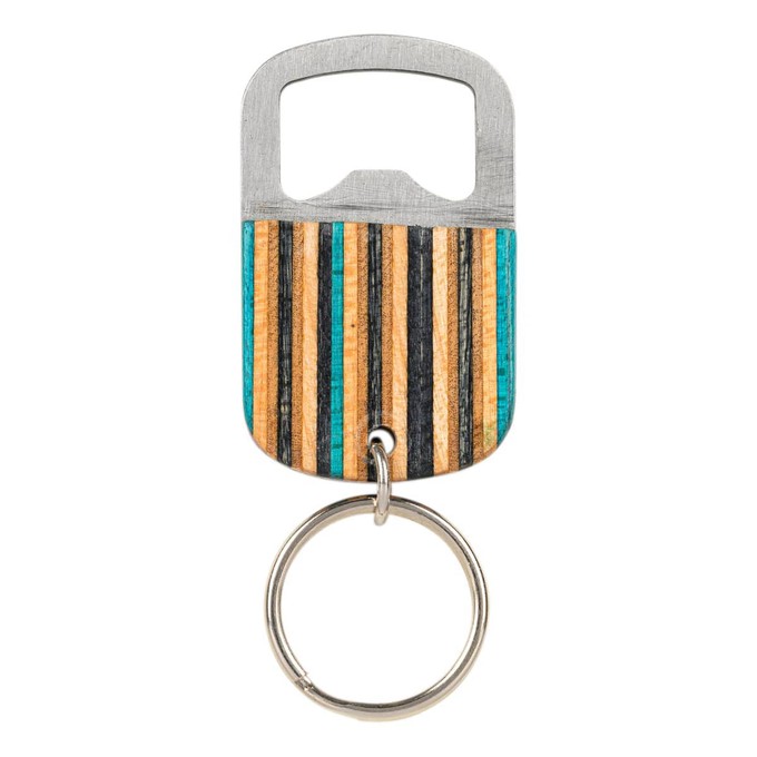 Shredwood Recycled Skateboard Bottle Opener Keyring (2 Sizes) from Paguro Upcycle