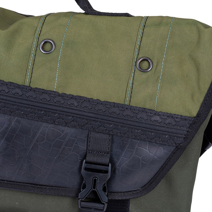 Bradley Upcycled Water Resistant Bike Messenger Bag from Paguro Upcycle