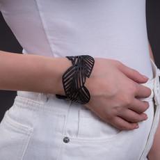 Sweet Cherry Leaf Rubber Bracelet via Paguro Upcycle