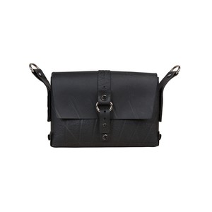 Reina Black Vegan Handbag from Paguro Upcycle