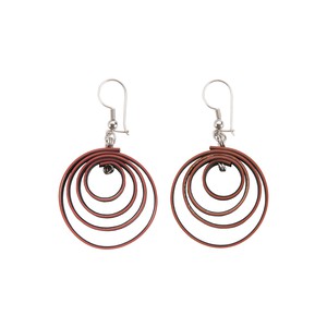 Twirl Recycled Rubber Vegan Earrings from Paguro Upcycle